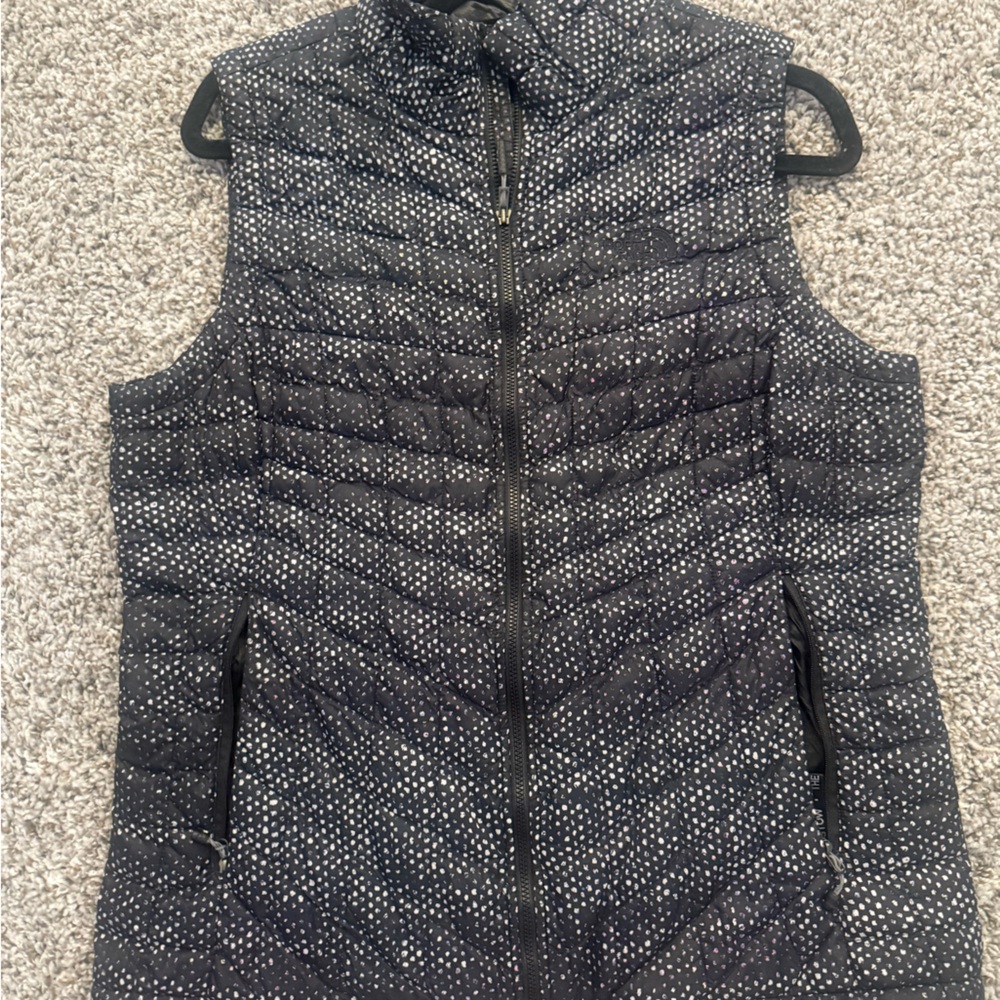 The North Face Black and White Vest